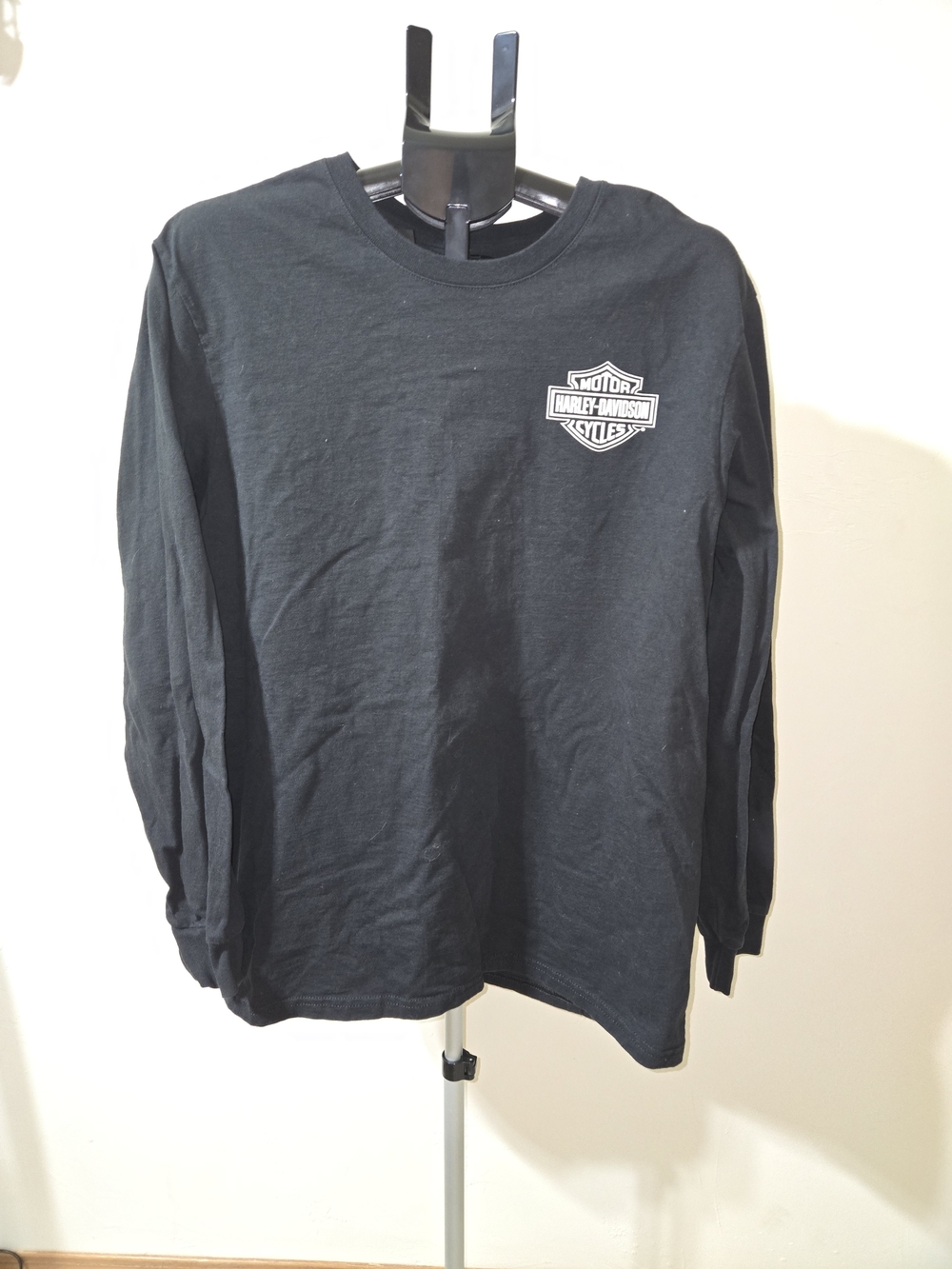 Harley-Davidson Black Long Sleeve Tee Wounded Warrior XL